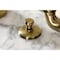 Kingston Brass Bridge Bathroom Faucet with Brass PopUp, Antique Brass KS7973TX - alternate 6
